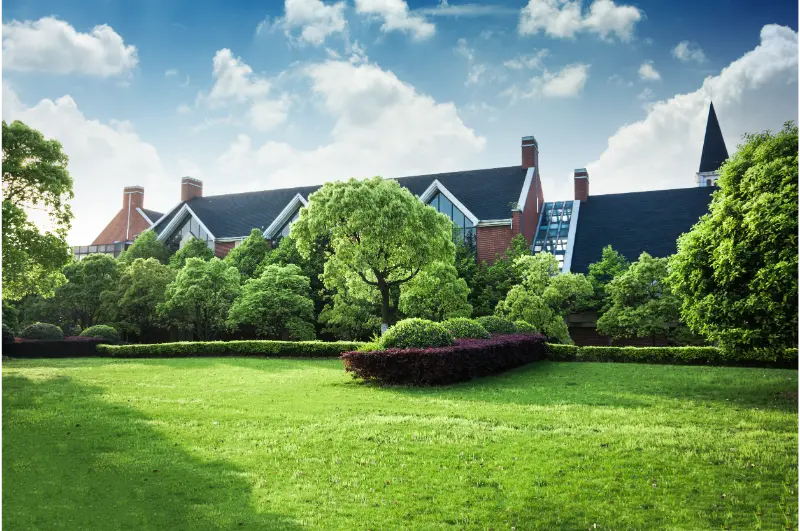 Well maintained residential lawn in Roanoke Valley Virginia